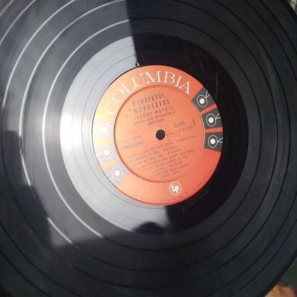 Johnny Mathis Wonderful Vinyl Record - Picture 7 of 9